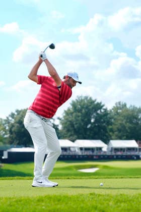 August 29, 2026, Atlanta, Georgia, USA: Scottie Scheffler (USA) hits his tee shot on the 9th hole, during the third round at East Lake Golf Club. Atlanta USA - ZUMAd212 20260829_zsp_d212_105 Copyright: xRichardxDolex