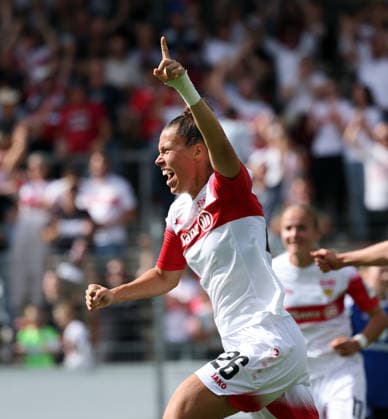 29.08.26 Frauen VfB Stuttgart - Hamburger SV Deutschland, Stuttgart, 29.08.2026, Fussball, Frauen, Bundesliga, Saison 2026 2027, VfB Stuttgart - Hamburger SV (2:1): Nicole Billa (VfB Stuttgart); Jubel Tor 2:1 Billa. *** August 29, 2026 Women s VfB Stuttgart vs. Hamburger SV Germany, Stuttgart, August 29, 2026, Soccer, Women s, Bundesliga, 2026–2027 Season, VfB Stuttgart vs. Hamburger SV 2–1 Nicole Billa (VfB Stuttgart) celebrates goal 2–1 Billa