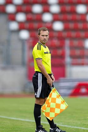 Northeast Regional League: FC Rot Weiß Erfurt vs. BFC Preussen Erfurt, August 29, 2026; Johannes Schipke, 1st Assistant Referee; Northeast Regional League: FC Rot Weiß Erfurt vs. BFC Preussen, Steigerwaldstadion, Erfurt, August 29, 2026 Copyright: xBEAUTIFULxSPORTS Duehringx