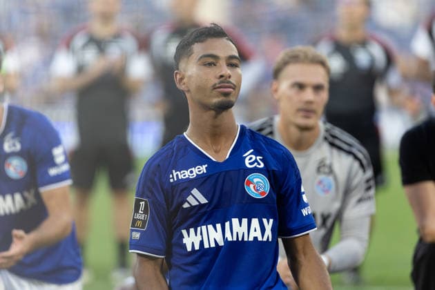 Gessime Yassine seen during Ligue 1 26 27 game between teams of RSC Strasbourg and RC Lens at Stade de la Meinau (Benjamin Faes Ball Raw Images) Strasbourg Stade de la Meinau France Copyright: xBenjaminxFaesx 0W4A8470