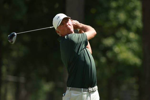 The Ally Challenge GRAND BLANC,MICHIGAN-AUGUST 29: Bo van Pelt of the United States plays his tee shot on the 9th hole during the second round of The Ally Challenge presented by McLaren at Warwick Hills Golf & Country Club, Grand Blanc, MI, USA Saturday, August 29, 2026. Grand Blanc Michigan United States  Copyright: xJorgexLemusx originalFilename:lemus-theallyc260829_npLOU.jpg