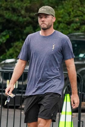 August 29, 2026, Atlanta, Georgia, USA: Sam Burns (USA) arrives before the third round of the 2026 TOUR Championship at East Lake Golf Club. PGA, Golf Herren 2026: TOUR Championship - Round 3  - ZUMAw109 20260829_fap_w109_015 Copyright: xDebbyxWongx