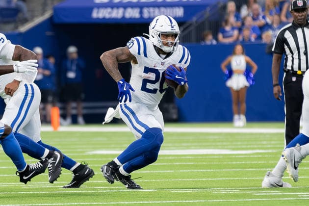 August 29, 2026, Indianapolis, Indiana, U.S: Indianapolis Colts running back Seth McGowan (20) carries the ball during the preseason game between the Detroit Lions and the Indianapolis Colts at Lucas Oil Stadium, Indianapolis, Indiana. Indianapolis U.S - ZUMAs304 20260829_zaf_s304_038 Copyright: xScottxStuartx