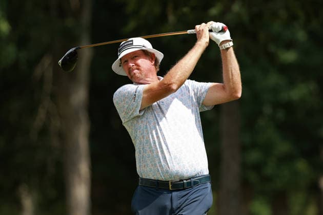The Ally Challenge GRAND BLANC,MICHIGAN-AUGUST 29: Tim Petrovic of the United States plays his tee shot on the 9th hole during the second round of The Ally Challenge presented by McLaren at Warwick Hills Golf & Country Club, Grand Blanc, MI, USA Saturday, August 29, 2026. Grand Blanc Michigan United States  Copyright: xJorgexLemusx originalFilename:lemus-theallyc260829_npWre.jpg