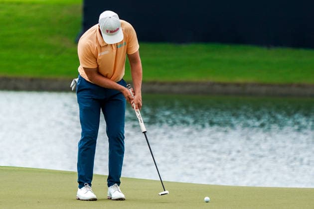 August 29, 2026, Atlanta, Georgia, USA: Wyndham Clark (USA) putts the 8th green during the third round of the 2026 TOUR Championship at East Lake Golf Club. Atlanta USA - ZUMAw109 20260829_fap_w109_052 Copyright: xDebbyxWongx