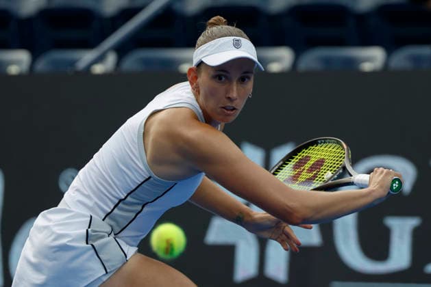 August 29, 2026, Monterrey, Nuevo Leon, Mexico: Elise Mertens (BEL) in action against Diane Parry (FRA) during the Monterrey Open WTA, Tennis Damen 500 final at the GNP Stadium in Monterrey, Nuevo Leon. Tenis 2026: Final WTA 500 Monterrey Parry Vs Mertens  - ZUMAo125 20260829_zip_o125_004 Copyright: xAntonioxOjedax