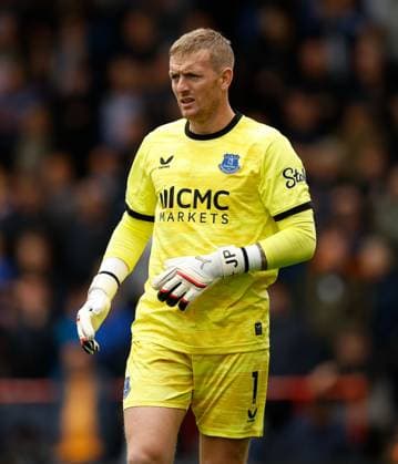 Jordan Pickford the Everton goalkeeper AFC Bournemouth v Everton, Premier League Football, Football, Vitality Stadium, Bournemouth, UK - 29 Aug 2026Bournemouth Vitality Stadium United Kingdom EDITORIAL USE ONLY No use with unauthorised audio, video, data, fixture lists, club league logos or live services. Online in-match use limited to 120 images, no video emulation. No use in betting, games or single club league player publications. Copyright: xMattxImpey Shutterstockx 17119015da