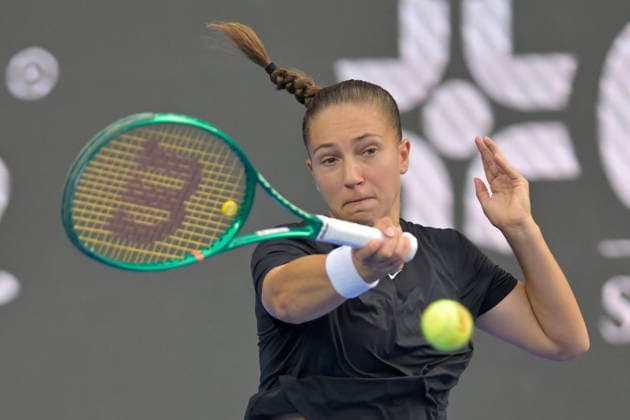 Monterrey Open tennis tournament Diane Parry of France in action against Elise Mertens of Belgium during the women s singles final of the Monterrey Open in Monterrey, Mexico, 29 August 2026. Monterrey Mexico  Copyright: xMIGUELxSIERRAx