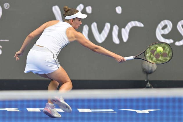 Monterrey Open tennis tournament Elise Mertens of Belgium in action against Diane Parry of France during the women s singles final of the Monterrey Open in Monterrey, Mexico, 29 August 2026. Monterrey Mexico  Copyright: xMIGUELxSIERRAx