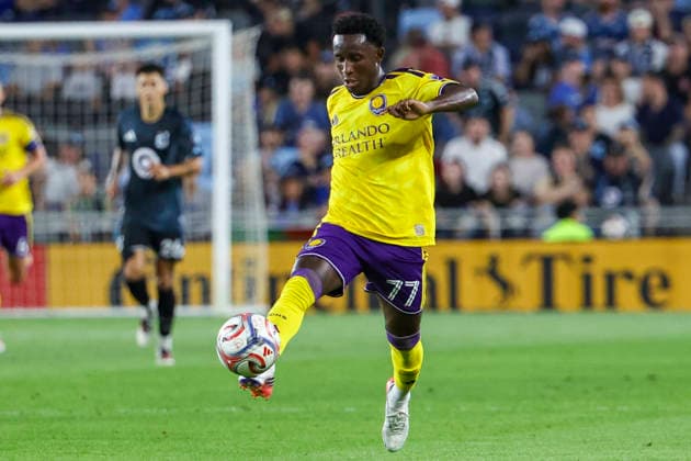 August 29, 2026, St. Paul, Minnesota, United States: Orlando City midfielder IVoÂN ANGULO (77) receives the ball. Minnesota United hosted Orlando City on August 29th. The teams faced off at Allianz Field in St. Paul, Minnesota. The game ended in a draw 3-3. MLS, Fussball Herren, USA 2026 - Minnesota United 3:3 Orlando City  - ZUMAt166 20260829_zsp_t166_017 Copyright: xMichaelxTurnerx