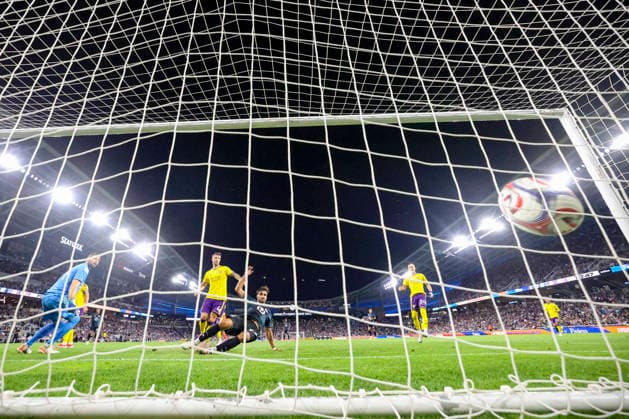 August 29, 2026, St. Paul, Minnesota, United States: Minnesota United FC forward MARCUS CALDEIRA (22) scores a goal. Minnesota United hosted Orlando City on August 29th. The teams faced off at Allianz Field in St. Paul, Minnesota. The game ended in a draw 3-3. MLS, Fussball Herren, USA 2026 - Minnesota United 3:3 Orlando City  - ZUMAt166 20260829_zsp_t166_022 Copyright: xMichaelxTurnerx