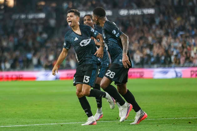 August 29, 2026, St. Paul, Minnesota, United States: Minnesota United FC defense ANTHONY MARKANICH (13) celebrates scoring a goal. Minnesota United hosted Orlando City on August 29th. The teams faced off at Allianz Field in St. Paul, Minnesota. The game ended in a draw 3-3. St. Paul United States - ZUMAt166 20260829_zsp_t166_015 Copyright: xMichaelxTurnerx