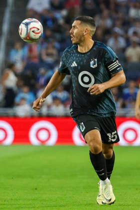 August 29, 2026, St. Paul, Minnesota, United States: Minnesota United FC defense MICHAEL BOXALL (15) watches the ball. Minnesota United hosted Orlando City on August 29th. The teams faced off at Allianz Field in St. Paul, Minnesota. The game ended in a draw 3-3. St. Paul United States - ZUMAt166 20260829_zsp_t166_019 Copyright: xMichaelxTurnerx