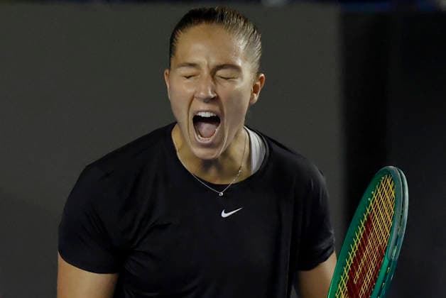 August 29, 2026, Monterrey, Nuevo Leon, Mexico: Diane Parry (FRA) celebrates against Elise Mertens (BEL) during the Monterrey Open WTA, Tennis Damen 500 final at the GNP Stadium in Monterrey, Nuevo Leon. Parry won 6:4, 0:6, 6:3. Tenis 2026: Final WTA 500 Monterrey Parry Vs Mertens  - ZUMAo125 20260829_zip_o125_018 Copyright: xAntonioxOjedax