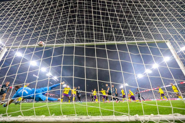 August 29, 2026, St. Paul, Minnesota, United States: The ball reaches the net for a goal by Minnesota United FC forward KELVIN YEBOAH (9). Minnesota United hosted Orlando City on August 29th. The teams faced off at Allianz Field in St. Paul, Minnesota. The game ended in a draw 3-3. St. Paul United States - ZUMAt166 20260829_zsp_t166_028 Copyright: xMichaelxTurnerx