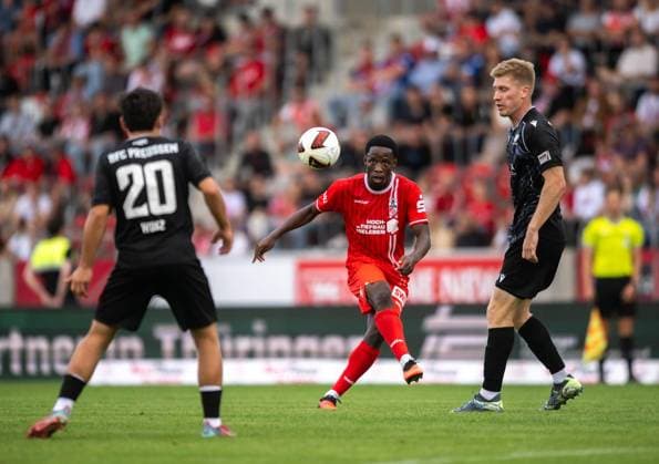 SOCCER REGIONAL LEAGUE NORTHEAST 2026–2027 SEASON, MATCHDAY 7: FC ROT WEISS ERFURT vs. BFC PREUSSEN ** FOR EDITORIAL PURPOSES ONLY ** EDITORIAL USE ONLY ** p August 29, 2026 Erfurt Soccer Northeast Regional League Matchday 7, 2026–2027 Season, Steigerwaldstadion, FC Rot Weiss Erfurt vs. BFC Preussen, photo by Benjika Caciel, 8 FC Rot Weiss Erfurt, Germany, Thuringia, Erfurt, Copyright SaschaxFromm Copyright: SaschaxFromm doc87dl4jatm0640ea3oct ,EDITORIAL USE ONLY Copyright: SaschaxFromm