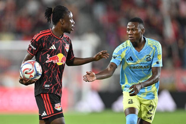 August 29, 2026, Harrison, New Jersey, United States of America: Harrison, New Jersey United States of America. 29 Aug, 2026. New York Red Bulls midfielder RONALD DONKOR (48) and Philadelphia Union midfielder DANLEY JEAN JACQUES (21) in action at Sports Illustrated Stadium Philadelphia Union defeats New York Red Bulls 3 to 1. Credit: , Jr. Zuma Press Harrison United States of America - ZUMAa301 20260829_aaf_a301_027 Copyright: xBrooksxVonxArxx