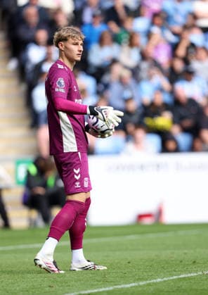 Carl Rushworth (CC) at the Coventry City v Hull City, EPL match, at The Coventry Building Society Arena, on 29th August, 2026.  .