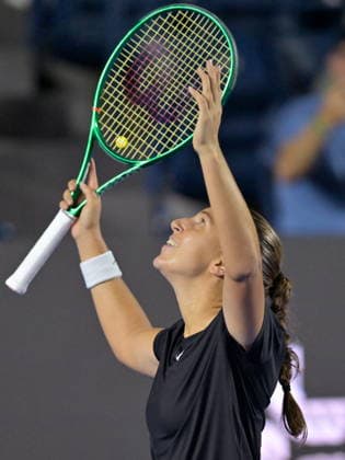 Monterrey Open tennis tournament Diane Parry of France celebrates after defeating Elise Mertens of Belgium during the women s singles final of the Monterrey Open tennis tournament in Monterrey, Mexico, 29 August 2026. Monterrey Mexico  Copyright: xMIGUELxSIERRAx
