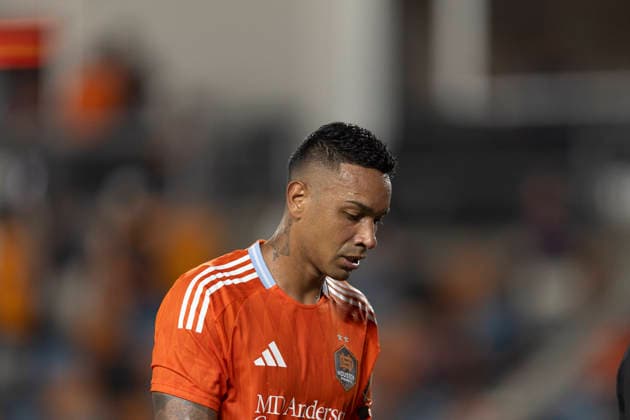 August 29, 2026, Houston, Texas, USA: A Houston Dynamo player looks on during the MLS, Fussball Herren, USA match between the San Jose Earthquakes and the Houston Dynamo at Shell Energy Stadium. Houston USA - ZUMAn340 20260829_zsp_n340_012 Copyright: xJoexNogalskix
