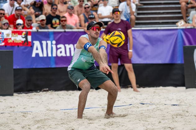 German Beach Championship (German Beach Volleyball Championship), Dortmund, Germany, August 29, 2026 DORTMUND, GERMANY AUGUST 29 Tilo Rietschel, Player 2, VSG Lübeck, during the German Beach Championship (Deutsche Beachvolleyball Meisterschaft) in Dortmund on August 29, 2026, in Dortmund, Germany Copyright: xBEAUTIFULxSPORTS PeterxWeberx
