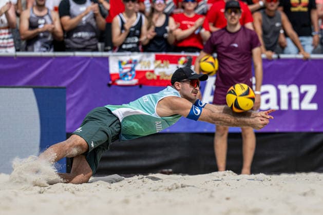 German Beach Championship (German Beach Volleyball Championship) Dortmund, Germany August 29, 2026 DORTMUND, GERMANY AUGUST 29 Tilo Rietschel, Player 2 for VSG Lübeck, during the German Beach Championship (Deutsche Beachvolleyball Meisterschaft) in Dortmund on August 29, 2026, in Dortmund, Germany Copyright: xBEAUTIFULxSPORTS PeterxWeberx