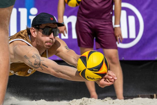 German Beach Championship (German Beach Volleyball Championship) Dortmund, Germany August 29, 2026 DORTMUND, GERMANY AUGUST 29 Lukas Pfretzschner Player 2, Eintracht Spontent during the German Beach Championship (German Beach Volleyball Championship) in Dortmund on August 29, 2026, in Dortmund, Germany Copyright: xBEAUTIFULxSPORTS PeterxWeberx