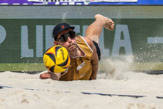 German Beach Championship (German Beach Volleyball Championship) Dortmund, Germany August 29, 2026 DORTMUND, GERMANY AUGUST 29 Lukas Pfretzschner Player 2, Eintracht Spontent during the German Beach Championship (German Beach Volleyball Championship) in Dortmund on August 29, 2026, in Dortmund, Germany Copyright: xBEAUTIFULxSPORTS PeterxWeberx