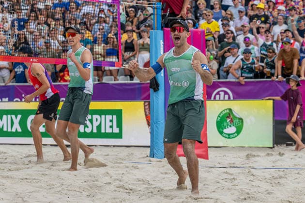 German Beach Championship (German Beach Volleyball Championship) Dortmund, Germany August 29, 2026 DORTMUND, GERMANY AUGUST 29 Tilo Rietschel, Player 2 for VSG Lübeck, during the German Beach Championship (Deutsche Beachvolleyball Meisterschaft) in Dortmund on August 29, 2026, in Dortmund, Germany Copyright: xBEAUTIFULxSPORTS PeterxWeberx