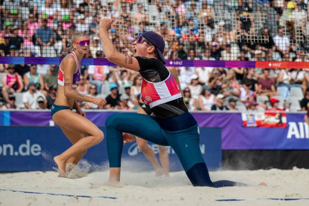German Beach Championship (German Beach Volleyball Championship) Dortmund, Germany August 29, 2026 DORTMUND, GERMANY AUGUST 29 Melanie Gernert, Player 2, SV Energie Cottbus during the German Beach Championship (Deutsche Beachvolleyball Meisterschaft) in Dortmund on August 29, 2026, in Dortmund, Germany Copyright: xBEAUTIFULxSPORTS PeterxWeberx
