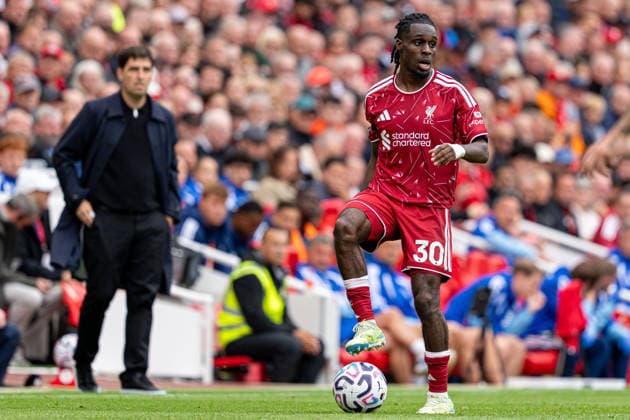 Liverpool v Nottingham Forest FC - Premier League 2026 27 Jeremie Frimpong of Liverpool during the Premier League match between Liverpool and Nottingham Forest at Anfield in Liverpool, on August 29, 2026. Liverpool Merseyside United Kingdom  Copyright: xMIxNewsx originalFilename:fletcher-liverpoo260829_npgl2.jpg
