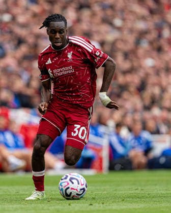 Liverpool v Nottingham Forest FC - Premier League 2026 27 Jeremie Frimpong of Liverpool in action during the Premier League match between Liverpool and Nottingham Forest at Anfield in Liverpool, on August 29, 2026. Liverpool Merseyside United Kingdom  Copyright: xMIxNewsx originalFilename:fletcher-liverpoo260829_npKOI.jpg