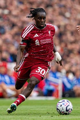 Liverpool v Nottingham Forest FC - Premier League 2026 27 Jeremie Frimpong of Liverpool in action during the Premier League match between Liverpool and Nottingham Forest at Anfield in Liverpool, on August 29, 2026. Liverpool Merseyside United Kingdom  Copyright: xMIxNewsx originalFilename:fletcher-liverpoo260829_npK2C.jpg