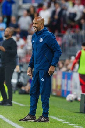Head coach Pascal Jansen of New York City FC shouts instructions during the MLS, Fussball Herren, USA Regular Season match between Toronto FC and New York City FC on August 29, 2026 in BMO Field, Toronto, Ontario, Canada Copyright: xCurtisxWongx xSPPx Sportspressphoto_SPR219403