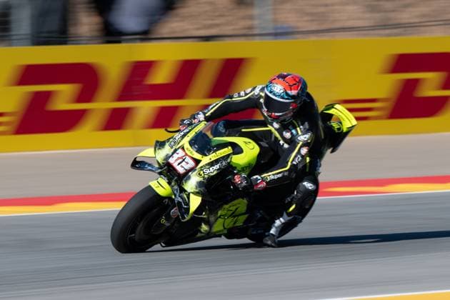RECORD DATE NOT STATED MotoGP, 13th round of the World Championship, WM, Weltmeisterschaft in Aragon. Aragon (Spain), 08 30 2026 - Lorenzo Savadori (32), Aprilia Racing test rider, during the warm-up for the 13th round of the MotoGP World Championship, Aragon Grand Prix, Motorland Spain Aragao Spain Copyright: xJoaquimxGalantex