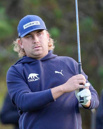 SUTTON COLDFIELD, ENGLAND - AUG 30: Oliver Lindell (FIN) plays from the eighteenth tee during the delayed Round 3 at the 2026 Husqvarna British Masters at The Belfry, Sutton Coalfield on August 30, 2026 in Warwickshire, England The 2026 Husqvarna British Masters