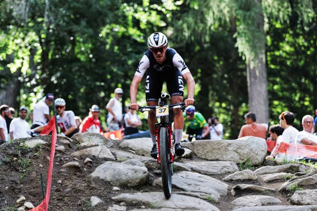 2026 UCI Mountain Bike World Championships Picture by Alex Whitehead SWpix.com - 30 08 2026 - Cycling - 2026 UCI Mountain Bike World Championships - Val di Sole, Trentino, Italy - Cross-country Olympic (XCO) - Men Under-23 (U23) - Fletcher Adams (New Zealand) Copyright: x xSWpix.comx(t axPhotographyxHubxLtd)xAlexxWhitehead SWpix.comx SWP-3030-21341