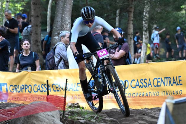 XCO Olympic Cross-Country - Women Under 23 (64) Viktoriya Viktorova of Individual Neutral Athlete competes during UCI MTB World Championship, WM, Weltmeisterschaft - Val di Sole 2026 - XCO Olympic Cross-Country - Women Under 23 category race on August 30, 2026 Val di Sole, Trento Italy. Commezzadura Trentino Italy  Copyright: xRobertoxTommasinix originalFilename:tommasini-ucimtbwo260830_nptIZ.jpg