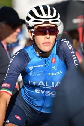 XCO Olympic Cross-Country - Women Under 23 (2) Valentina Corvi of Italy prior the start of UCI MTB World Championship, WM, Weltmeisterschaft - Val di Sole 2026 - XCO Olympic Cross-Country - Women Under 23 category race on August 30, 2026 Val di Sole, Trento Italy. Commezzadura Trentino Italy  Copyright: xRobertoxTommasinix originalFilename:tommasini-ucimtbwo260830_npAUZ.jpg
