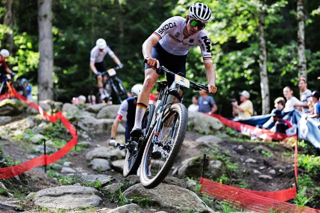 2026 UCI Mountain Bike World Championships Picture by Alex Whitehead SWpix.com - 30 08 2026 - Cycling - 2026 UCI Mountain Bike World Championships - Val di Sole, Trentino, Italy - Cross-country Olympic (XCO) - Men Under-23 (U23) - Paul Schehl (Germany) Copyright: x xSWpix.comx(t axPhotographyxHubxLtd)xAlexxWhitehead SWpix.comx SWP-3030-21348