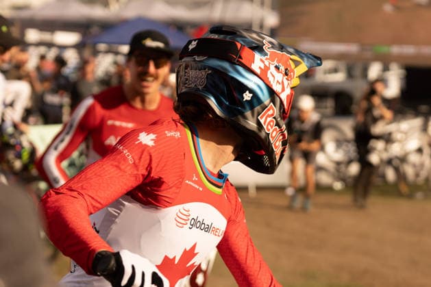 IPA87930372 - Goldstone Jackson (CAN) during the Men s Elite Downhill race at the Val di Sole UCI Mountain Bike World Championships—DHI race at Val di Sole Downhill—on August 29, 2026.  Copyright: xFabioxAverna IPAxSportx xx 87930372
