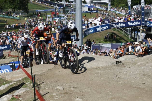 August 30, 2026, Daolasa di Commezzadura, Val di Sole Bikeland, 2026 UCI MTB World Championships Men s U23 XCO (Cross Country Olympic) Thibaut François Baudry 3rd (ESP), Sivert Ekroll 7th (NOR), and Benjamin Kruger 10th (GER) Daolasa di Commezzadura, Val di Sole Bikeland, Trento, Italy Copyright: xJustPictures.ch FrancescoxMinghettix jp-en-FrMi-_NG_0046