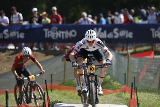 August 30, 2026, Daolasa di Commezzadura, Val di Sole Bikeland, 2026 UCI MTB World Championships Men s U23 XCO (Cross Country Olympic) Benjamin Kruger 10 GER Daolasa di Commezzadura Val di Sole Bikeland Trento, Italy Copyright: xJustPictures.ch FrancescoxMinghettix jp-en-FrMi-_NG_0545