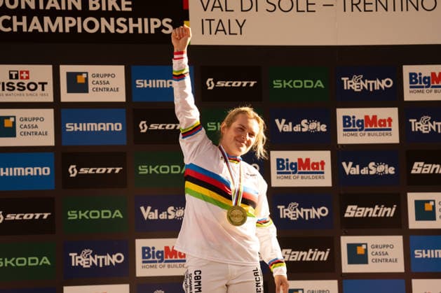IPA87930576 - Valentina HOLL during the Elite Women s Downhill race at the Val di Sole UCI Mountain Bike World Championships—the DHI race at Val di Sole Downhill—on August 29, 2026.  Copyright: xFabioxAverna IPAxSportx xx 87930576