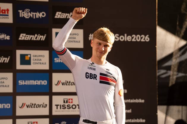 IPA87930587 - Williams Jordan (GBR) during the Men s Elite Downhill race at the Val di Sole UCI Mountain Bike World Championships—the DHI race at Val di Sole Downhill—on August 29, 2026.  Copyright: xFabioxAverna IPAxSportx xx 87930587
