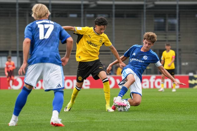 Sunday, August 30, 2026 2026–2027 Season, Matchday 4, U17 DFB Youth League Preliminary Round, Group G, at BVB Fußballpark Hohenbuschei, Dortmund, Germany BV Borussia Dortmund U17 vs. FC Schalke 04 U17 Ilyas Arzini BVB