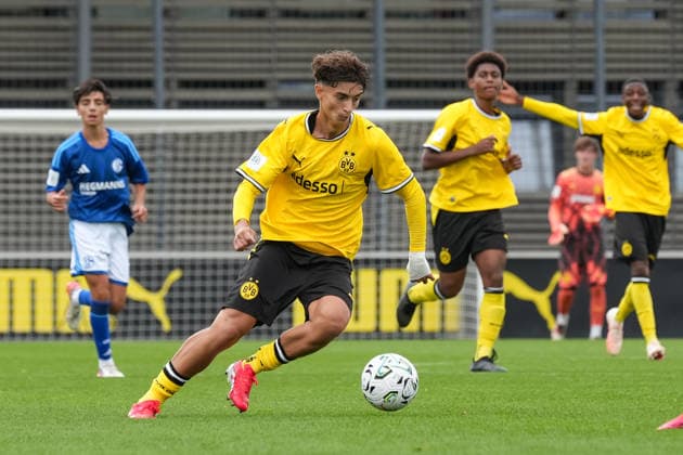 Sunday, August 30, 2026, 2026–2027 Season, Matchday 4, U17 DFB Youth League Preliminary Round, Group G, at BVB Fußballpark Hohenbuschei, Dortmund, Germany BV Borussia Dortmund U17 vs. FC Schalke 04 U17 Adriano Bejta BVB
