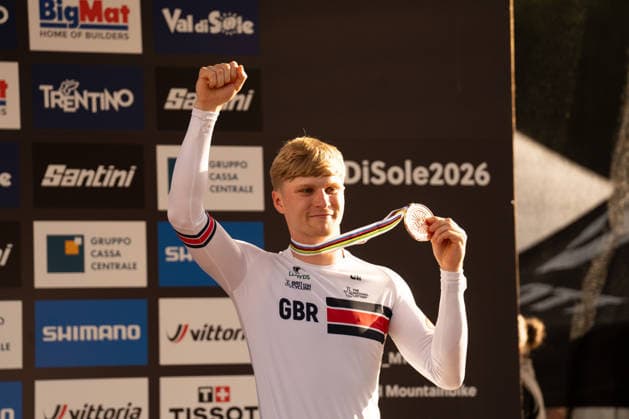 IPA87930609 - Williams Jordan (GBR) during the Elite Men s Downhill race at the Val di Sole UCI Mountain Bike World Championships—DHI race at Val di Sole Downhill—on August 29, 2026.  Copyright: xFabioxAverna IPAxSportx xx 87930609