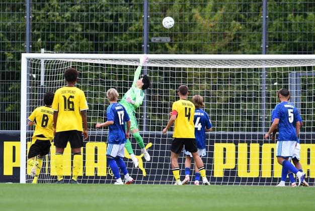 Borussia Dortmund U17 vs. Schalke 04 U17 ** FOR EDITORIAL PURPOSES ONLY ** EDITORIAL USE ONLY ** p Soccer U17 DFB Youth League Group G Matchday 4 Borussia Dortmund U17 vs. Schalke 04 U17 on August 30, 2026, at BVB Hohenbuschei Soccer Park in Dortmund Burak Uzun, Schalke 04 U17, Central Germany, North Rhine-Westphalia, Dortmund. Copyright ThorstenxTillmann Copyright: ThorstenxTillmann doc87dsakb1vup135gufd1k ,EDITORIAL USE ONLY Copyright: ThorstenxTillmann