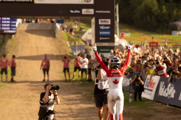 IPA87930612 - Goldstone Jackson (CAN) during the Men s Elite Downhill race at the Val di Sole UCI Mountain Bike World Championships—the DHI race at Val di Sole Downhill—on August 29, 2026.  Copyright: xFabioxAverna IPAxSportx xx 87930612